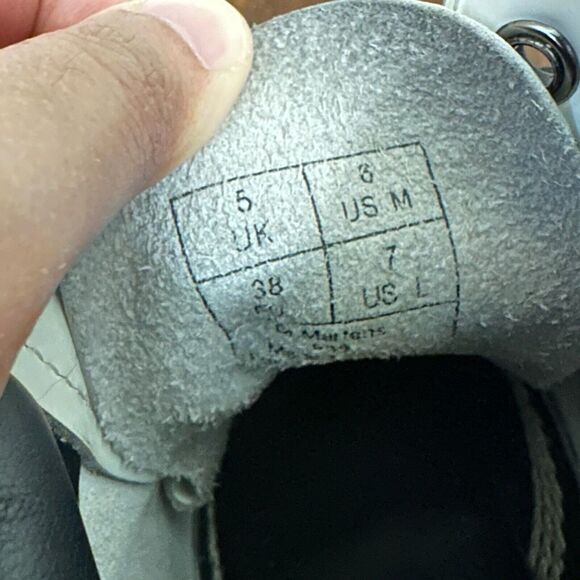 DR. MARTENS 939 White Smooth Leather High Top Boots - Picture 9 of 11